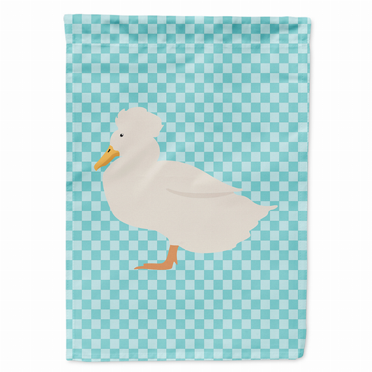 Animal/Bird Themed Blue Check Flag Canvas