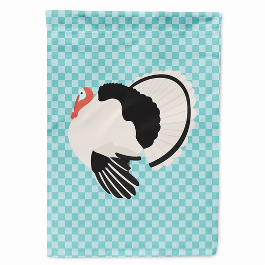 Animal/Bird Themed Blue Check Flag Canvas