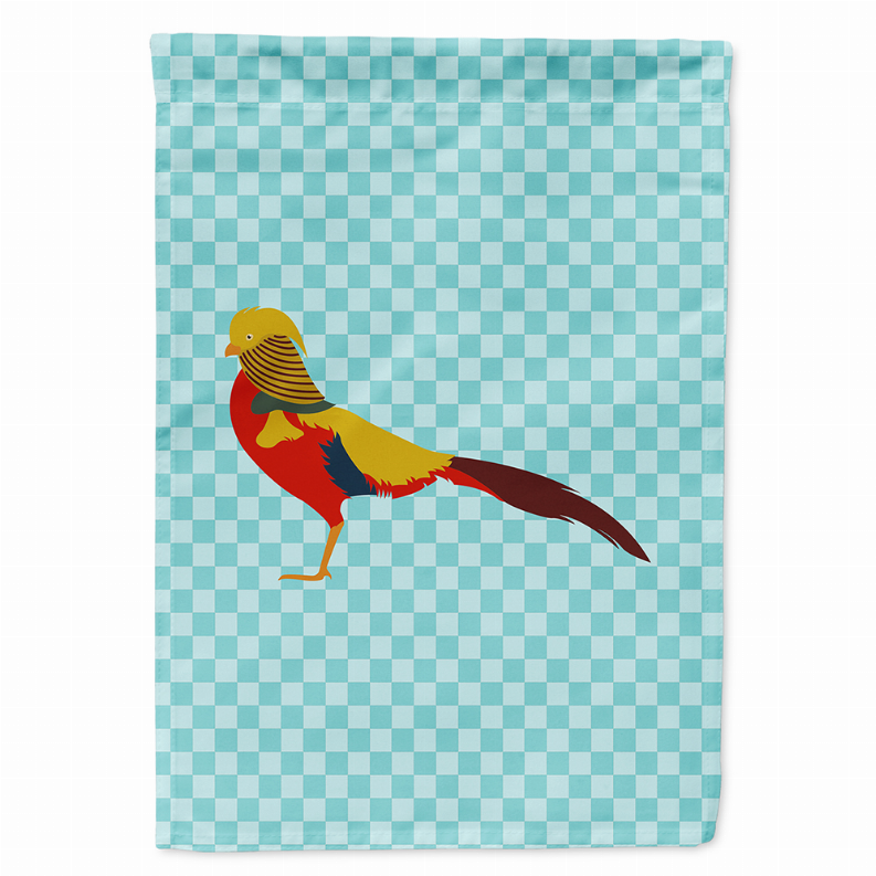 Animal/Bird Themed Blue Check Flag Canvas