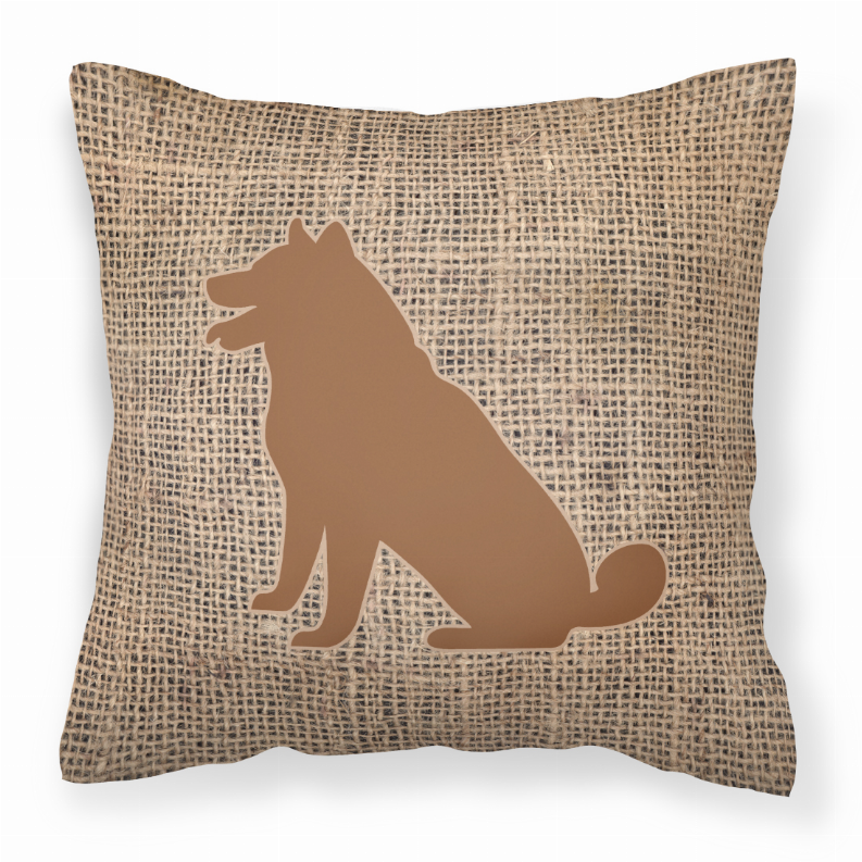 Dog Breed Burlap Fabric Decorative Pillow