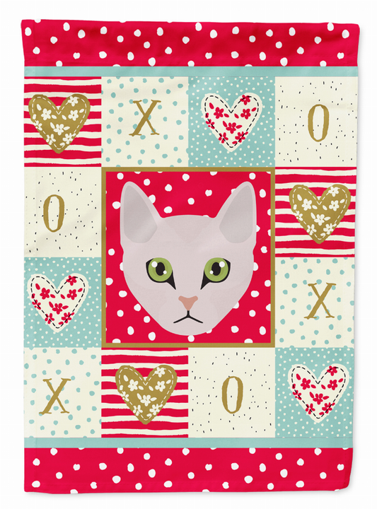 Burmilla Cat Love Flag Canvas House Size