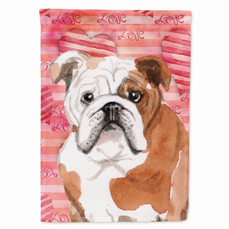 Love/Dog Breed Themed Flag Canvas