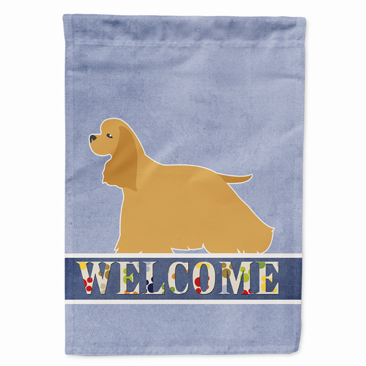 Welcome/Dog Breed Flag Canvas