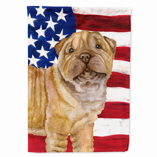 Patriotic/Dog Breed Themed Flag Canvas