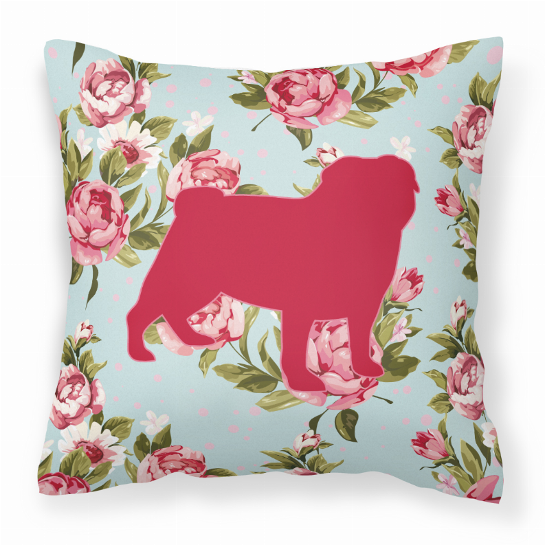 Dog Breed Shabby Chic Fabric Decorative Pillow