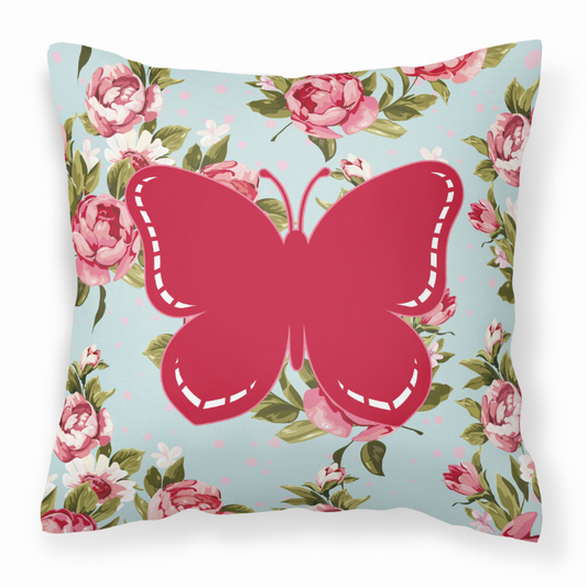 Butterfly Shabby Chic Fabric Decorative Pillow