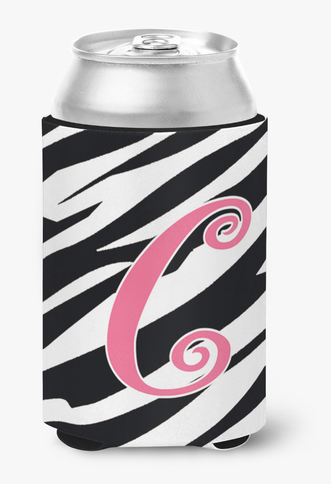 Monogram Letter Can or Bottle Hugger