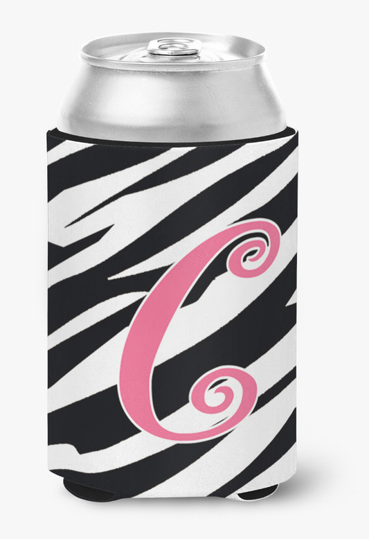 Monogram Letter Can or Bottle Hugger