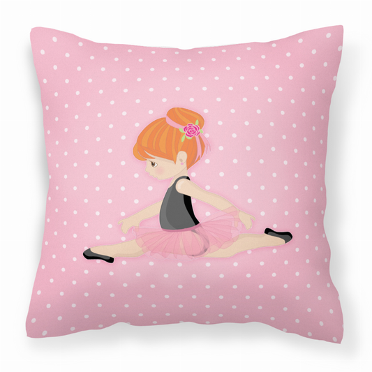 Ballerina Themed Fabric Decorative Pillow