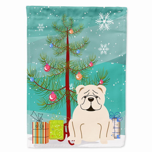 Merry Christmas Tree/Dog breed Themed Flag Canvas