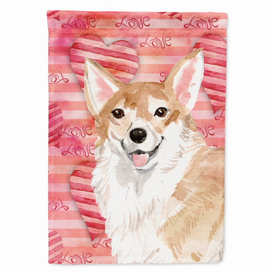 Love/Dog Breed Themed Flag Canvas