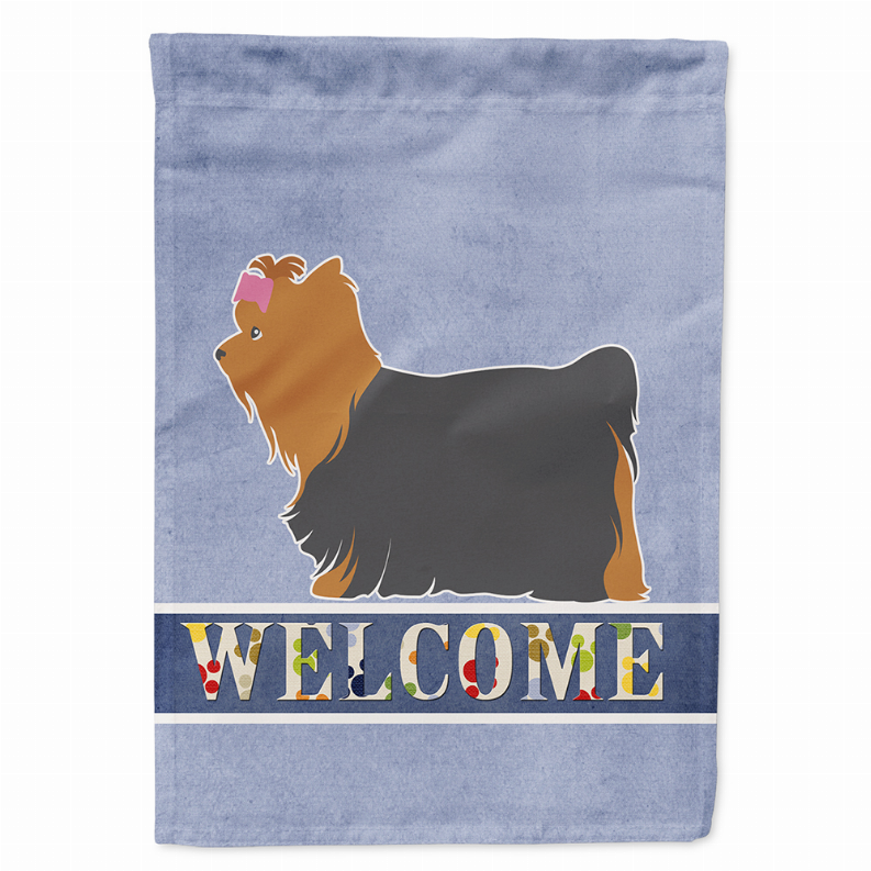 Welcome/Dog Breed Flag Canvas