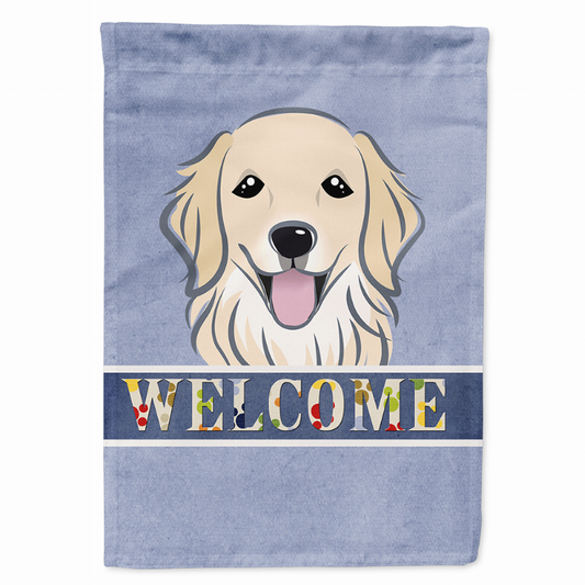 Welcome/Dog Breed Flag Canvas