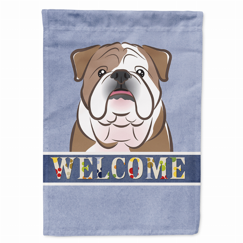 Welcome/Dog Breed Flag Canvas