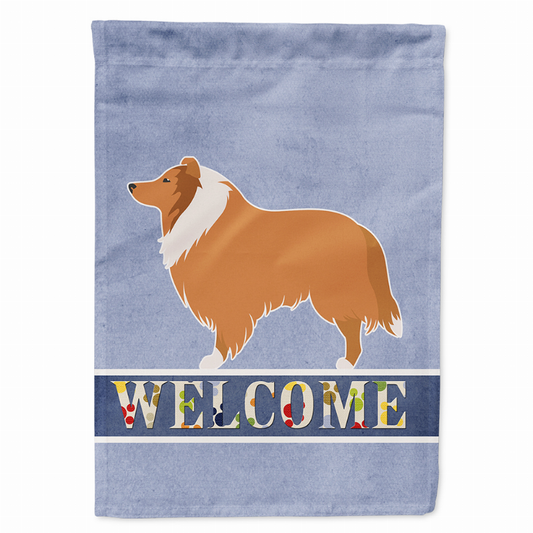 Welcome/Dog Breed Flag Canvas