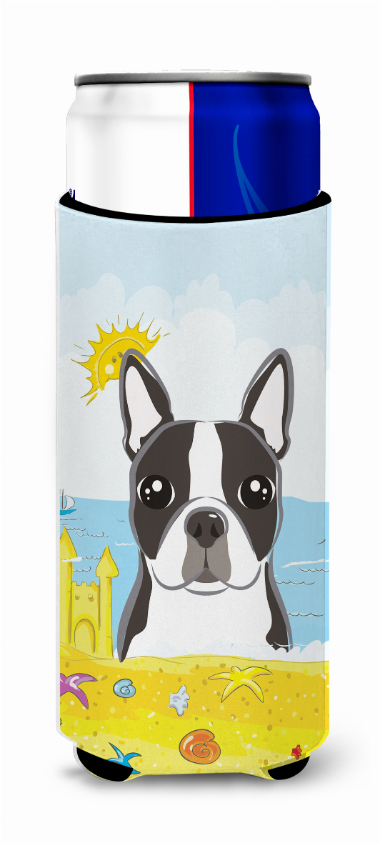 Dog Summer Beach Ultra Hugger for slim cans