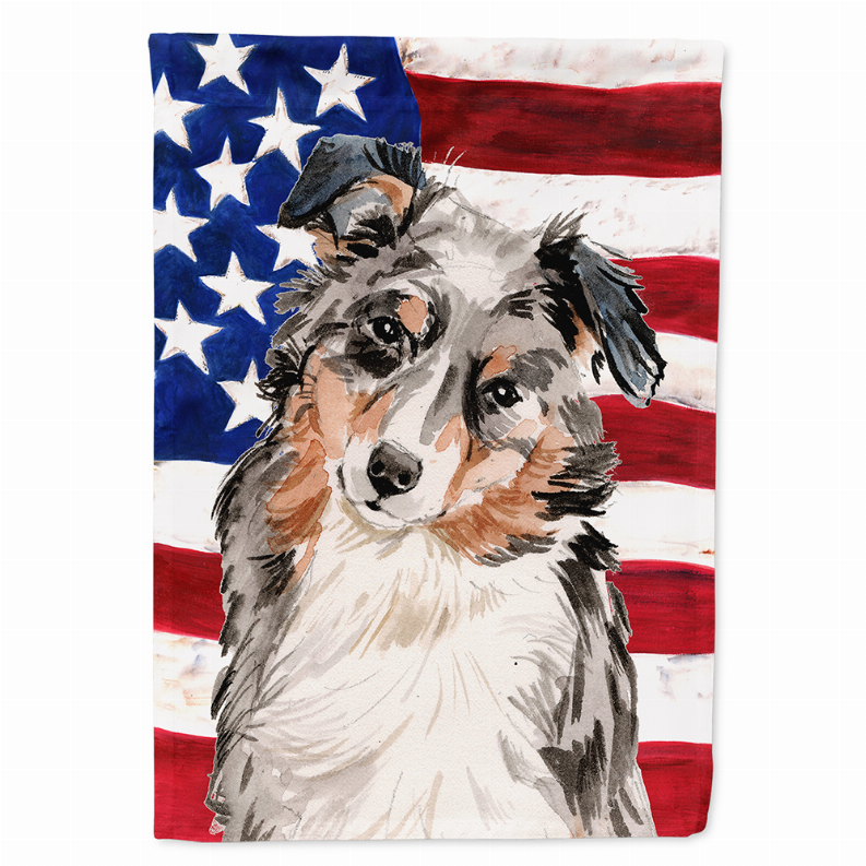 Patriotic/Dog Breed Themed Flag Canvas