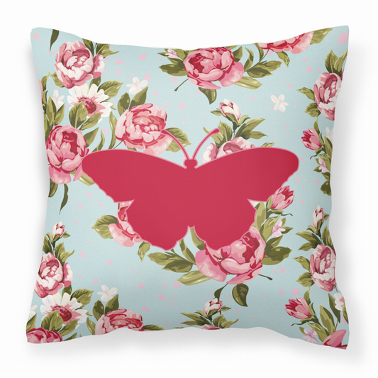 Butterfly Shabby Chic Fabric Decorative Pillow