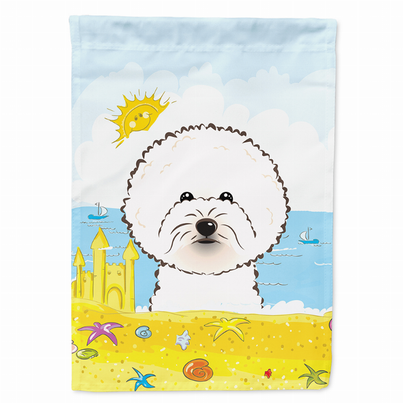 Summer Beach/Dog Breed Flag Canvas