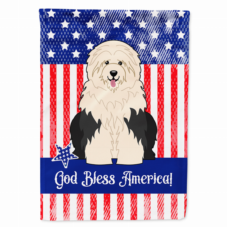 USA Patriotic Dog Breed Themed Flag Canvas