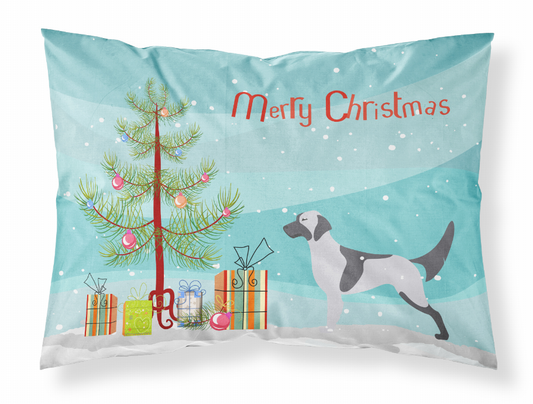 Merry Christmas Tree With Dog Fabric Standard Pillowcase