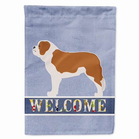 Welcome/Dog Breed Flag Canvas