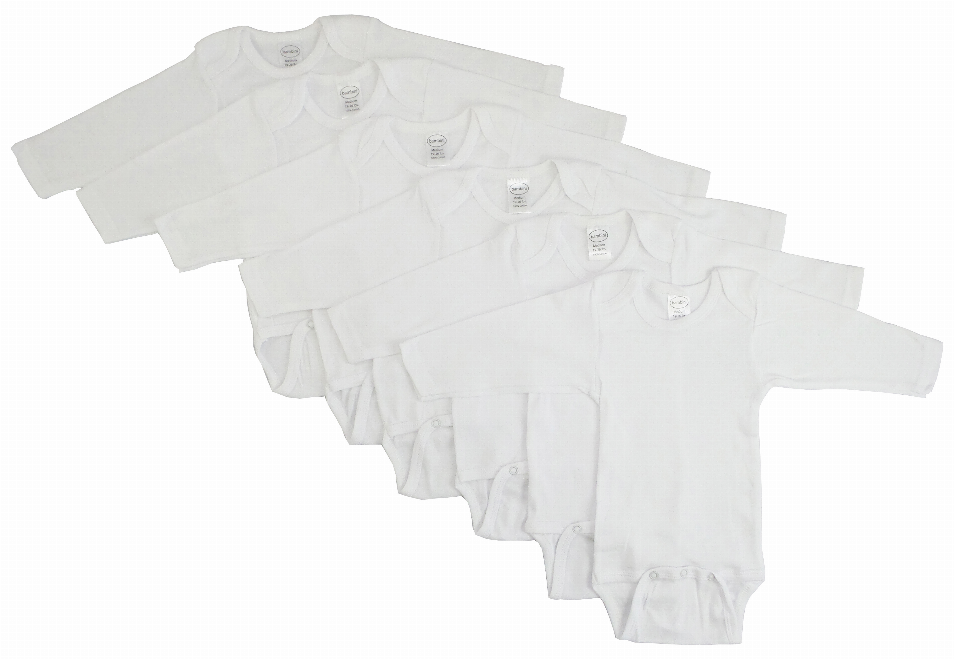 Bambini Long Sleeve Onezie 6 Pack