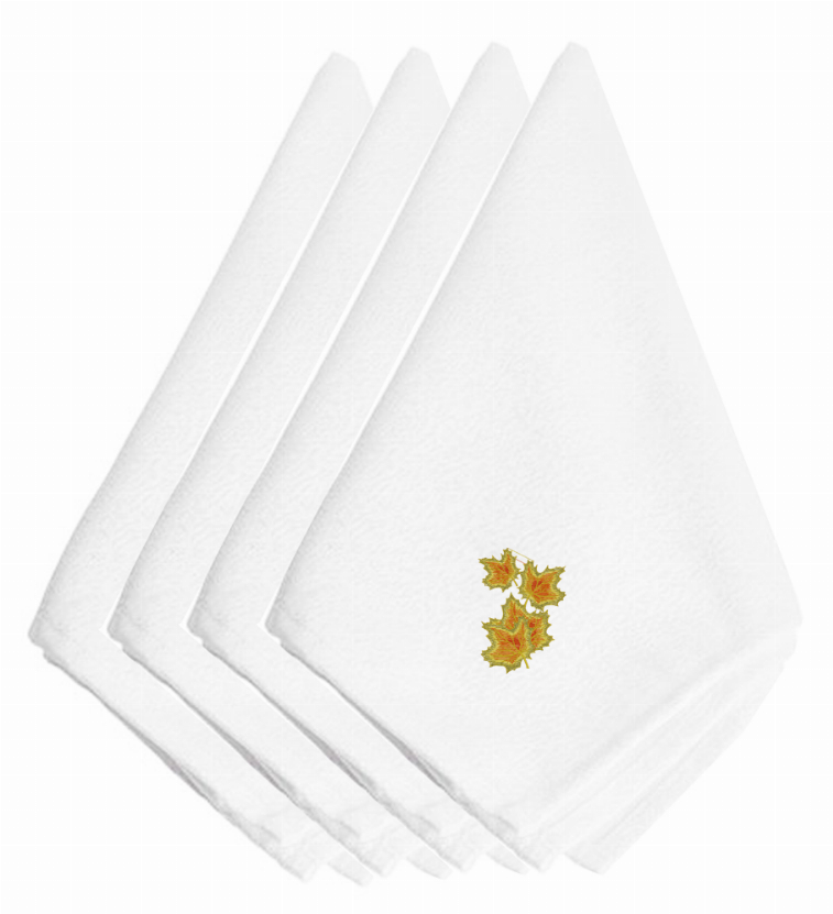 Fall Themed Embroidered Napkins