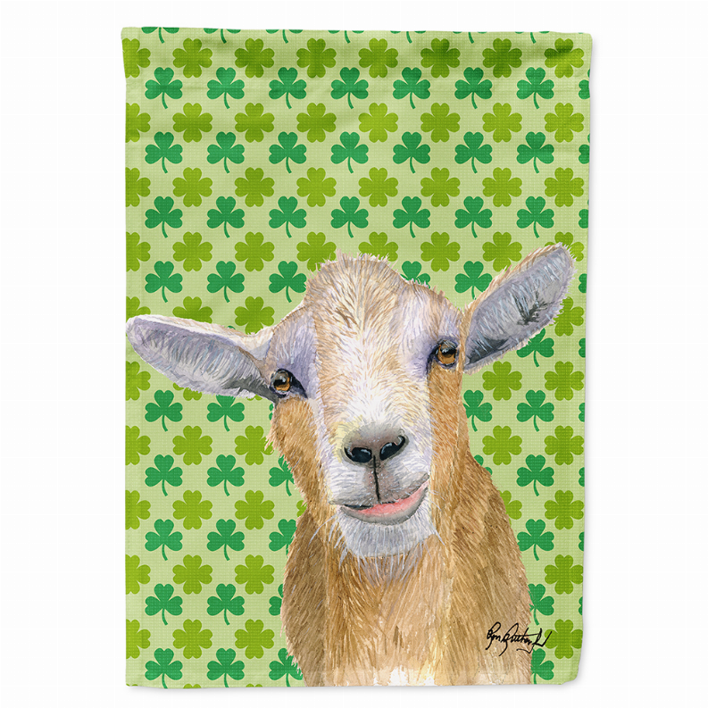 Goat St Patrick's Day Flag Garden Size