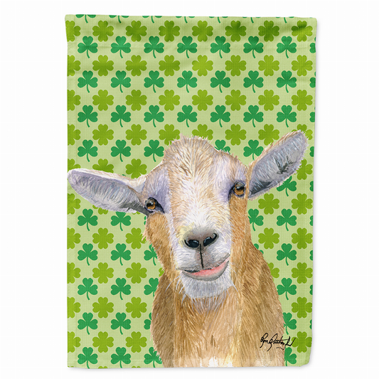 Goat St Patrick's Day Flag Garden Size