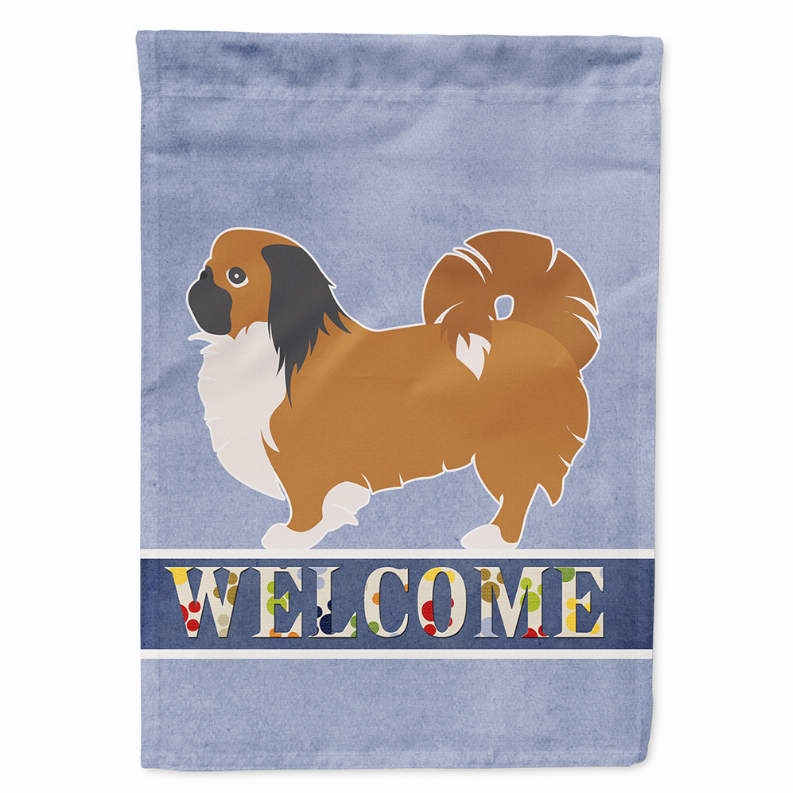 Welcome/Dog Breed Flag Canvas