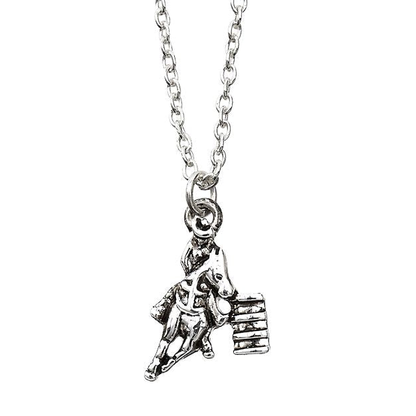 AWST Int'l Barrel Racer Necklace withColorful Cowboy Hat Gift Box