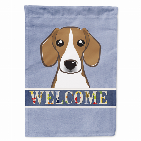 Welcome/Dog Breed Flag Canvas