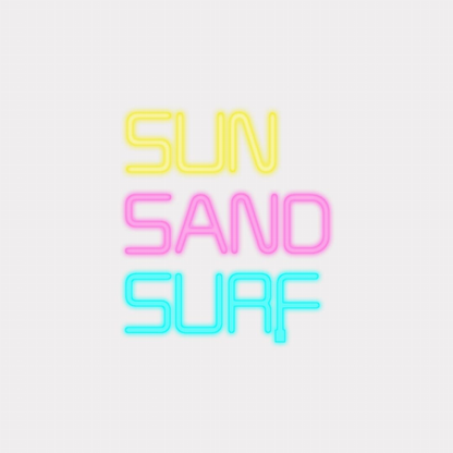 Sun Sand Surf LED Neon Sign