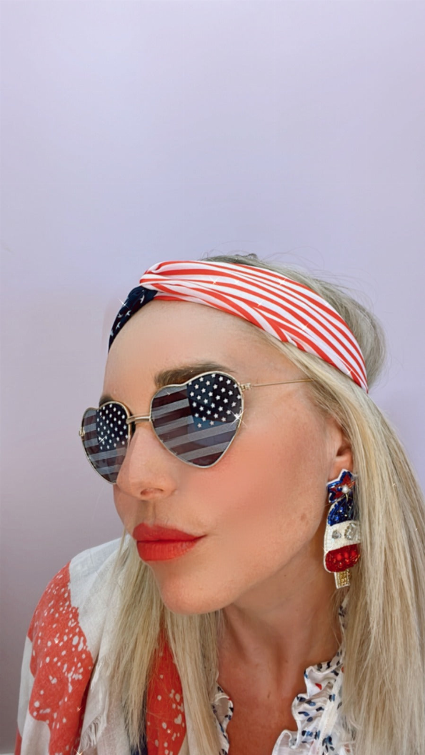 American Flag Headband