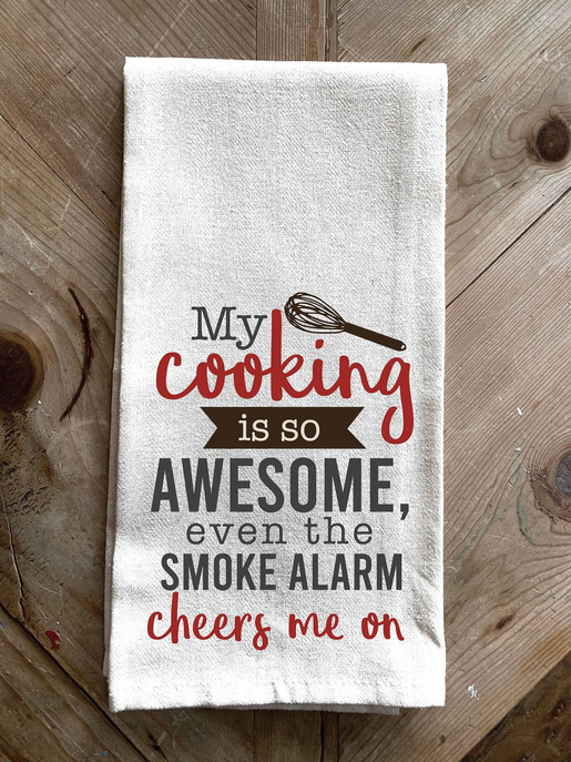 My cooking is so awesome even the smoke... \ Kitchen Towel