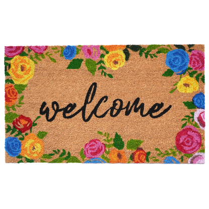 Calloway Mills Calloway Mills Colorful Roses Welcome Doormat