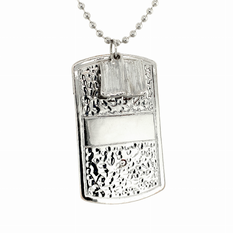 Union Shield Penny Dog Tag Pendant Coin Necklace