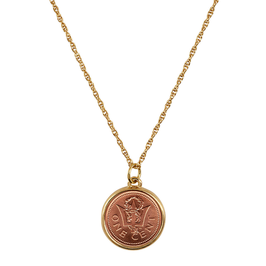 Trident Coin Pendant