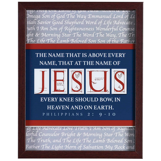 Framed Wall Art Names Of Jesus