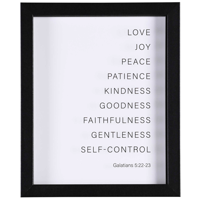 Framed Art Love Joy Peace Patience