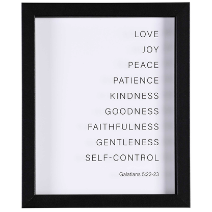 Framed Art Love Joy Peace Patience