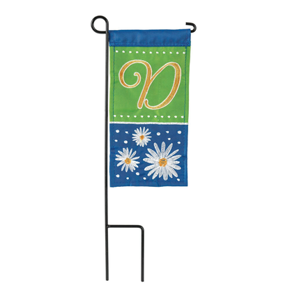 Daisy D Monogram Mini Flag With Stand