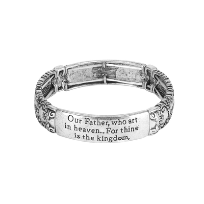 Bracelet Lords Prayer Tile Stretch