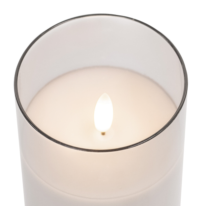 LED Candle Hugs & Kisses XOXO 4in White