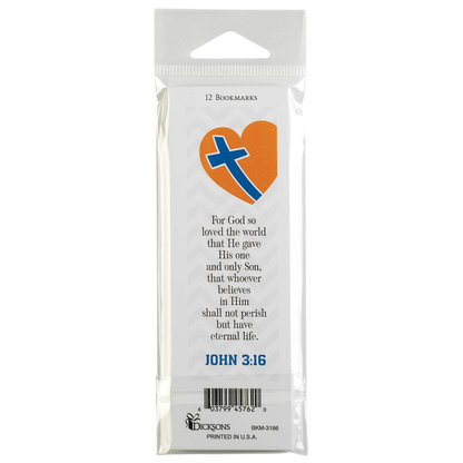 Packaged Bookmarks John 3:16