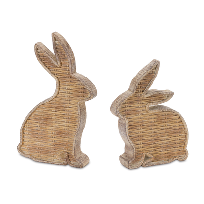 Wicker Rabbit Decor