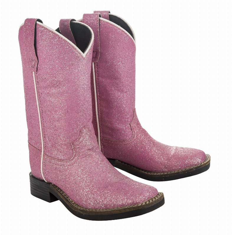 Tuffrider Children's Pink Glitter Western Boot