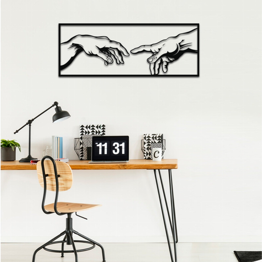 The Creation of Adam Metal Wall Art