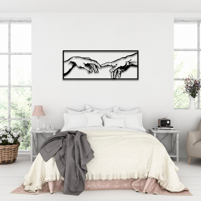 The Creation of Adam Metal Wall Art